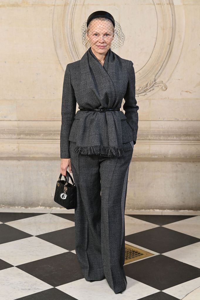 Pamela Anderson attened Christian Dior's Spring/Summer 2025 Haute Couture Show in Paris