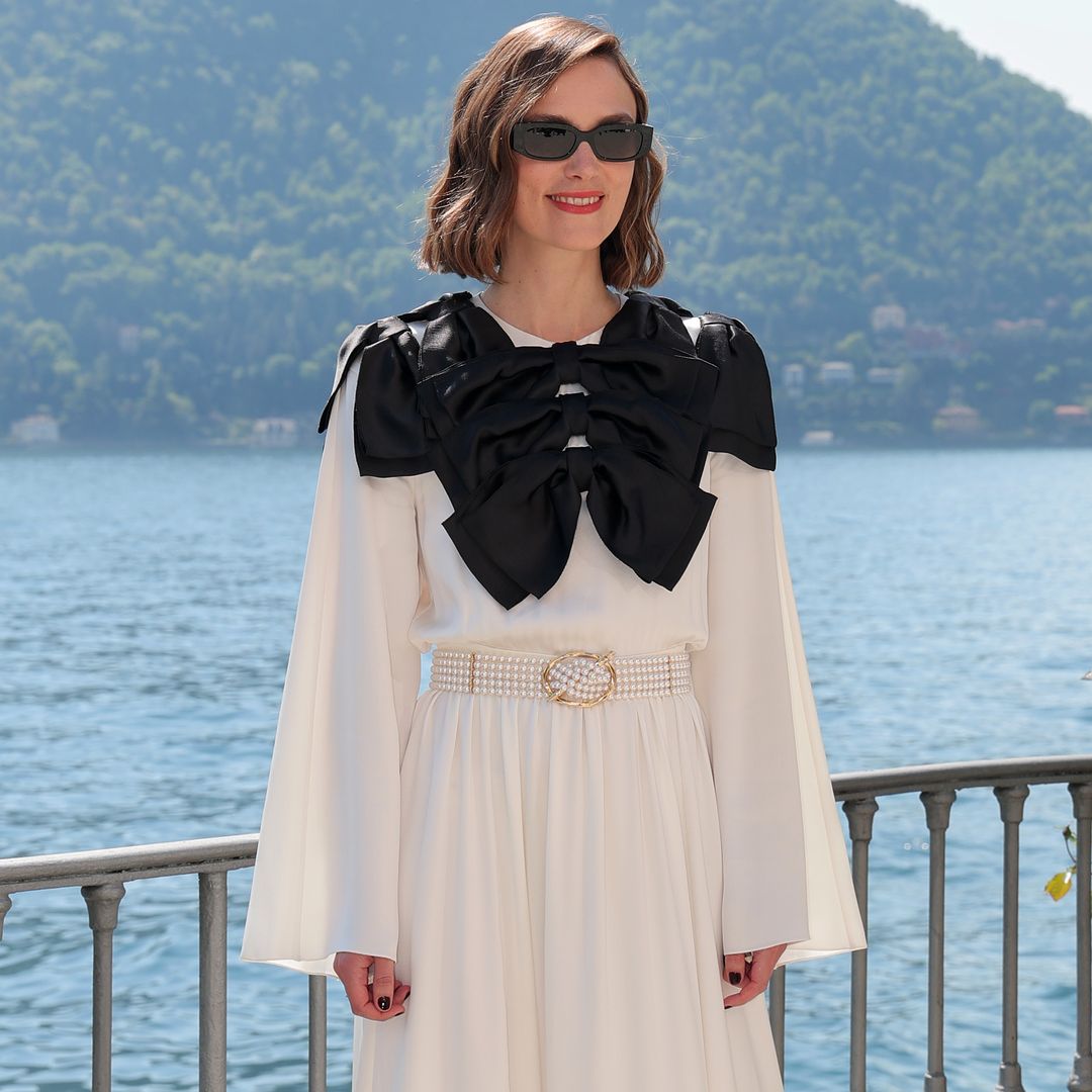 Keira Knightly taps into papal-chic in bow-clad gown at exclusive Chanel event