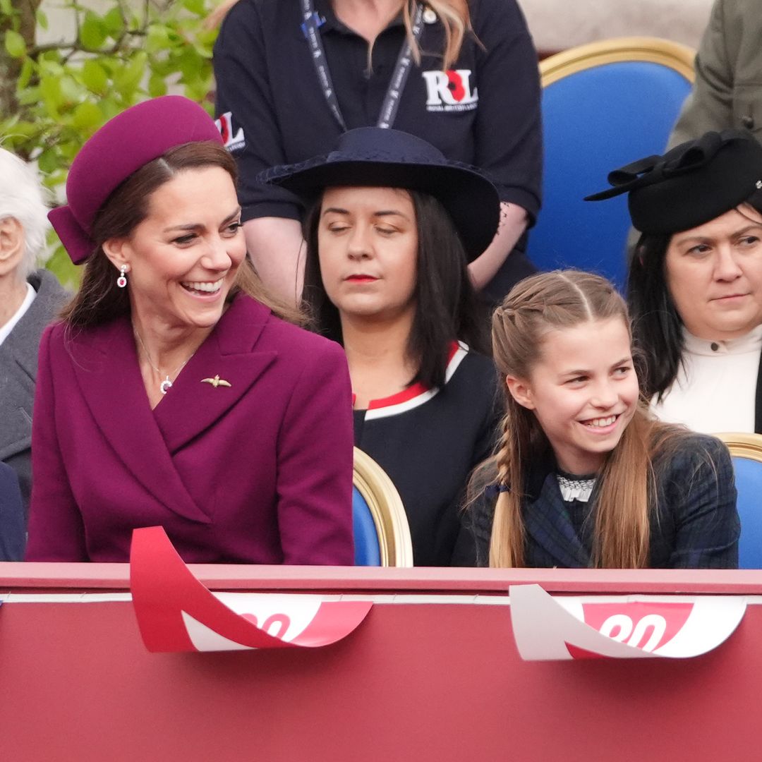 Prince William and Princess Kate reunite with King Charles for VE Day flypast